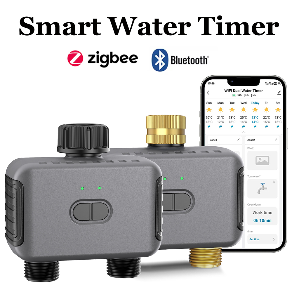Smart Home Zigbee - Tuya Akıllı Su Zamanlayıcı Zigbee/BT Otomatik