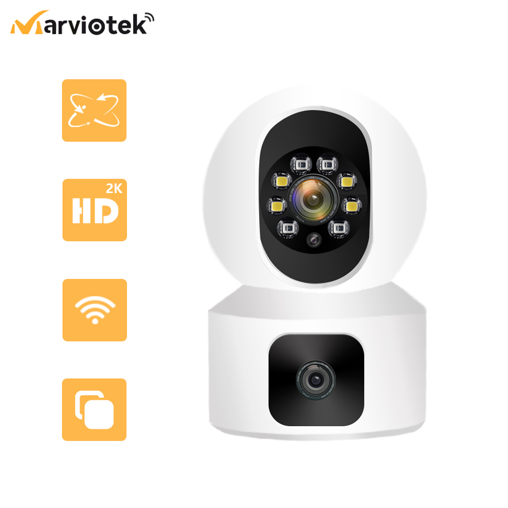 Smart Home Kamera - 2K Wifi Survalance Kamera Icsee Daul