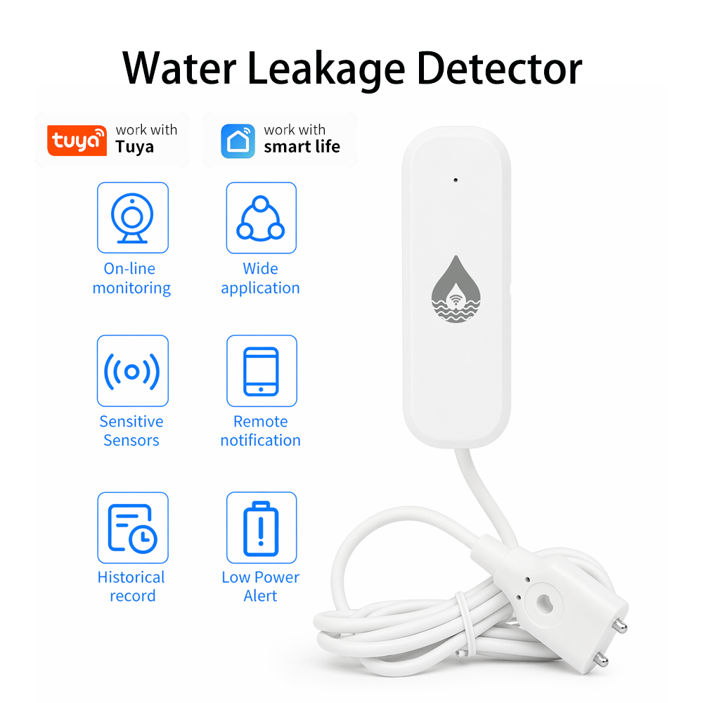 Smart Home Monitoring - YFK WiFi/Zigbee Su Kaçağı Alarm Sensörü