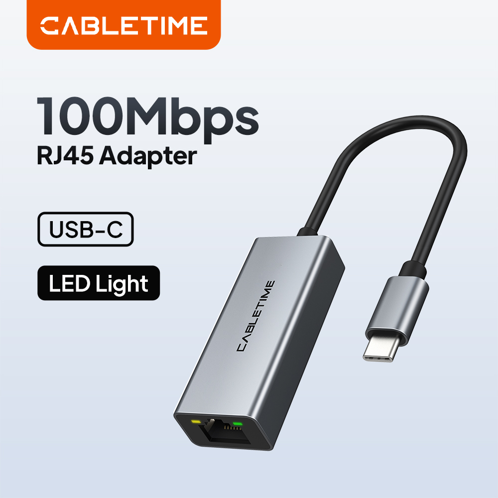 Smart Home Xiaomi Hub 2 - CABLETIME USB C Ethernet Adaptörü 100