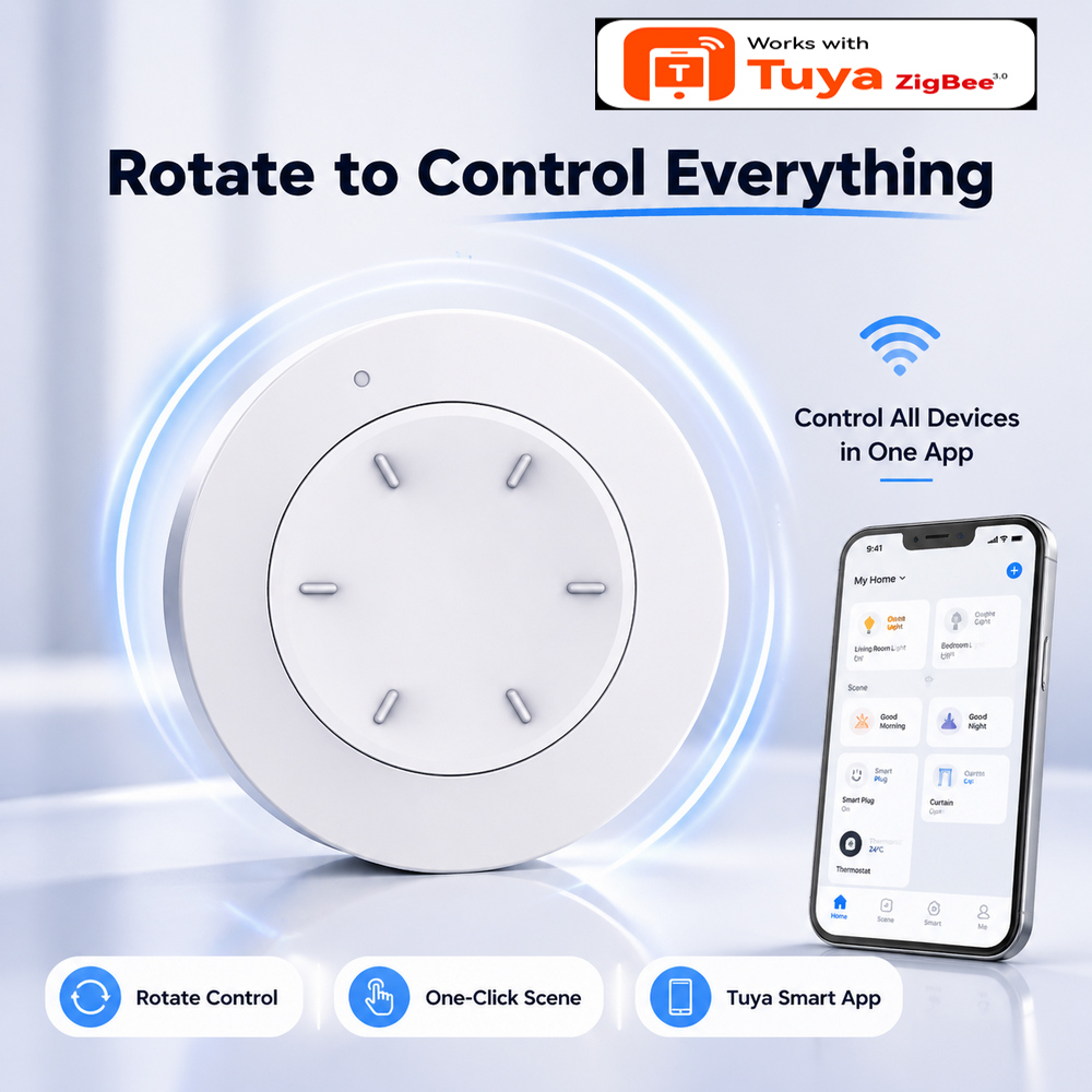 Smart Home Z Wave - Akıllı ZigBee Düğme Anahtarı Tuya Smart