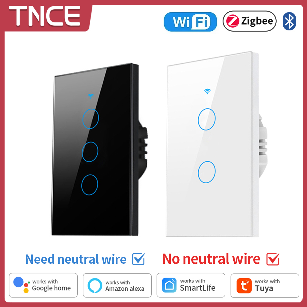 Smart Home Zigbee - TNCE Tuya WiFi/Zigbee akıllı işık anahtarı,