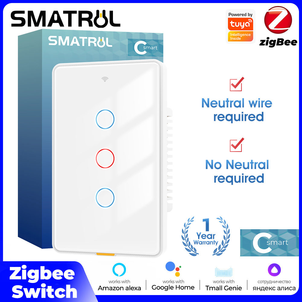 Smart Home Z Wave - Tuya Zigbee Akıllı Işık Dokunmatik Anahtarı