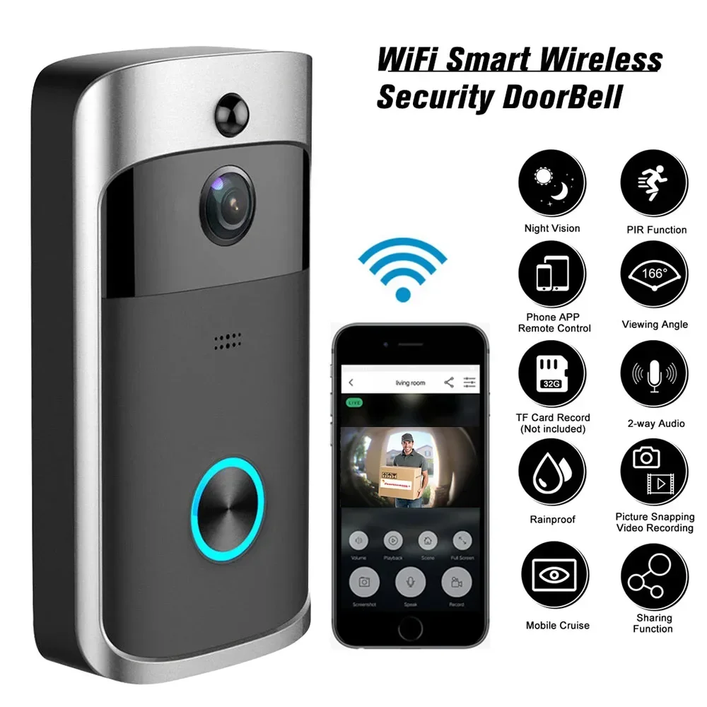 Smart Home Battery Camera - 720P HD Akıllı Ev Kablosuz WIFI