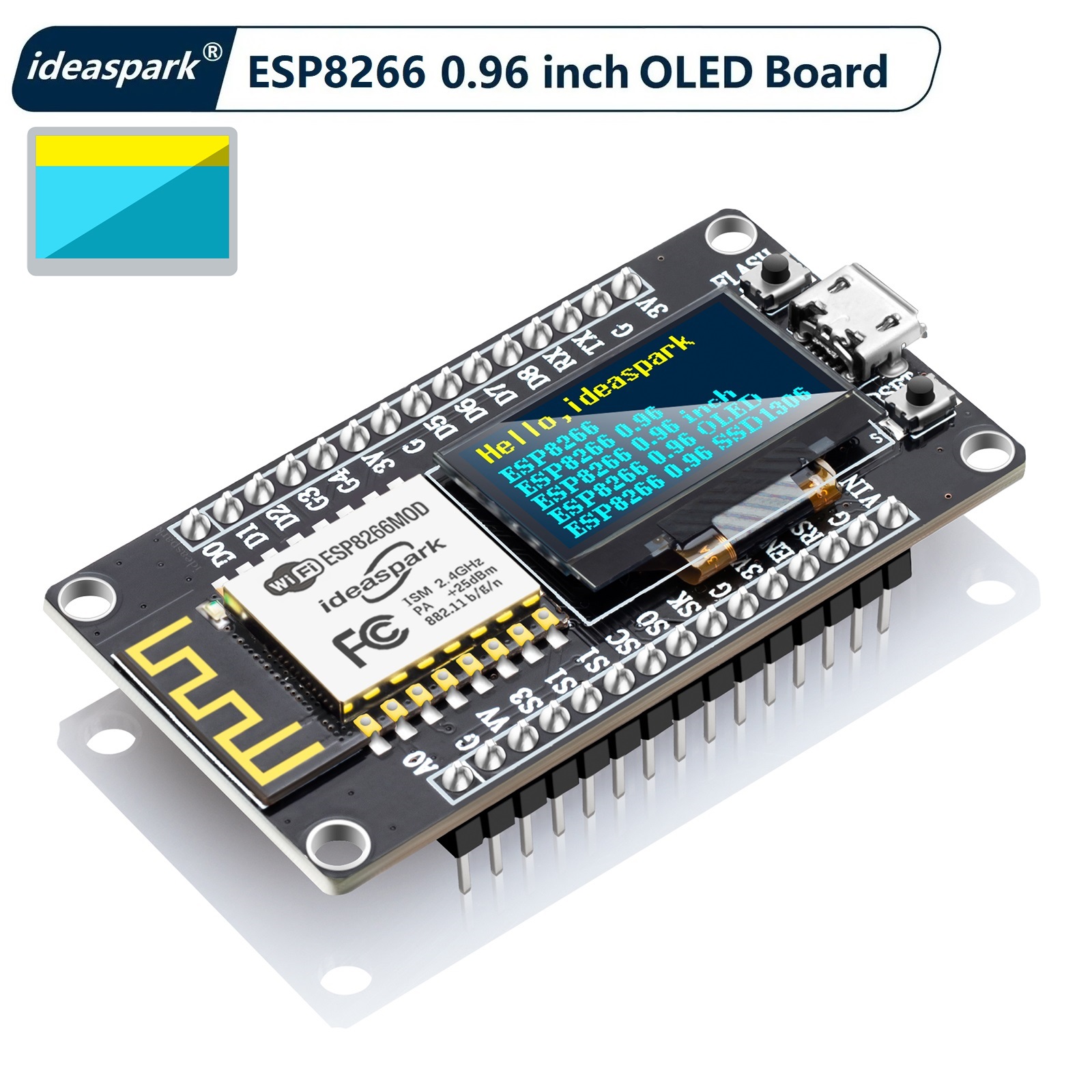 Smart Home Esp8266 - NodeMCU ESP8266 Geliştirme Kartı, 0.96'' OLED