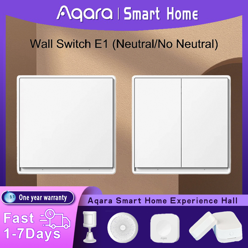 Smart Home Z Wave - Orijinal Aqara Duvar Anahtarı E1 Sürümü
