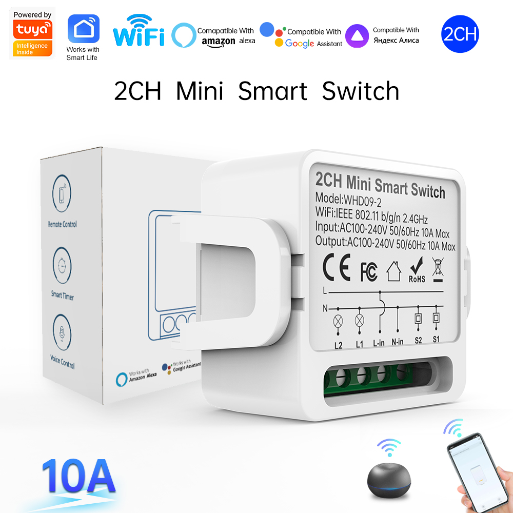 Smart Home Integration - 2 Yollu Tuya Akıllı Anahtar 2'li