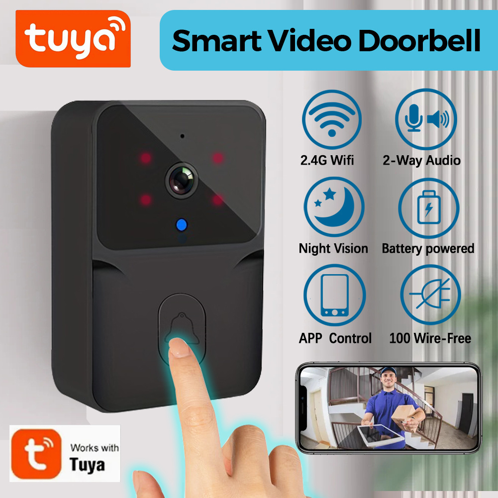 Smart Home Battery Camera - Tuya Kablosuz Akıllı Görüntülü Kapı Zili,