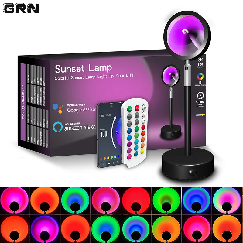 Akıllı LED Sunset lamba renkli - Smart Home Integration incelemesi ve fiyatı