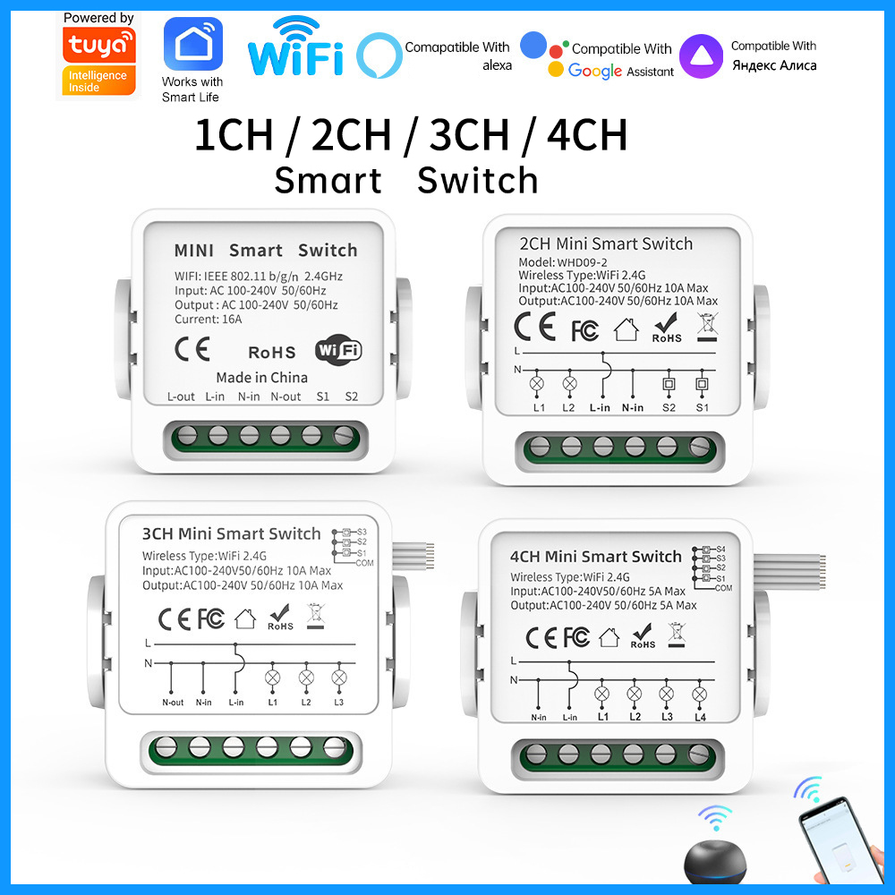 Tuya WiFi Akıllı Anahtar 1/2/3 - Smart Home Integration incelemesi ve fiyatı