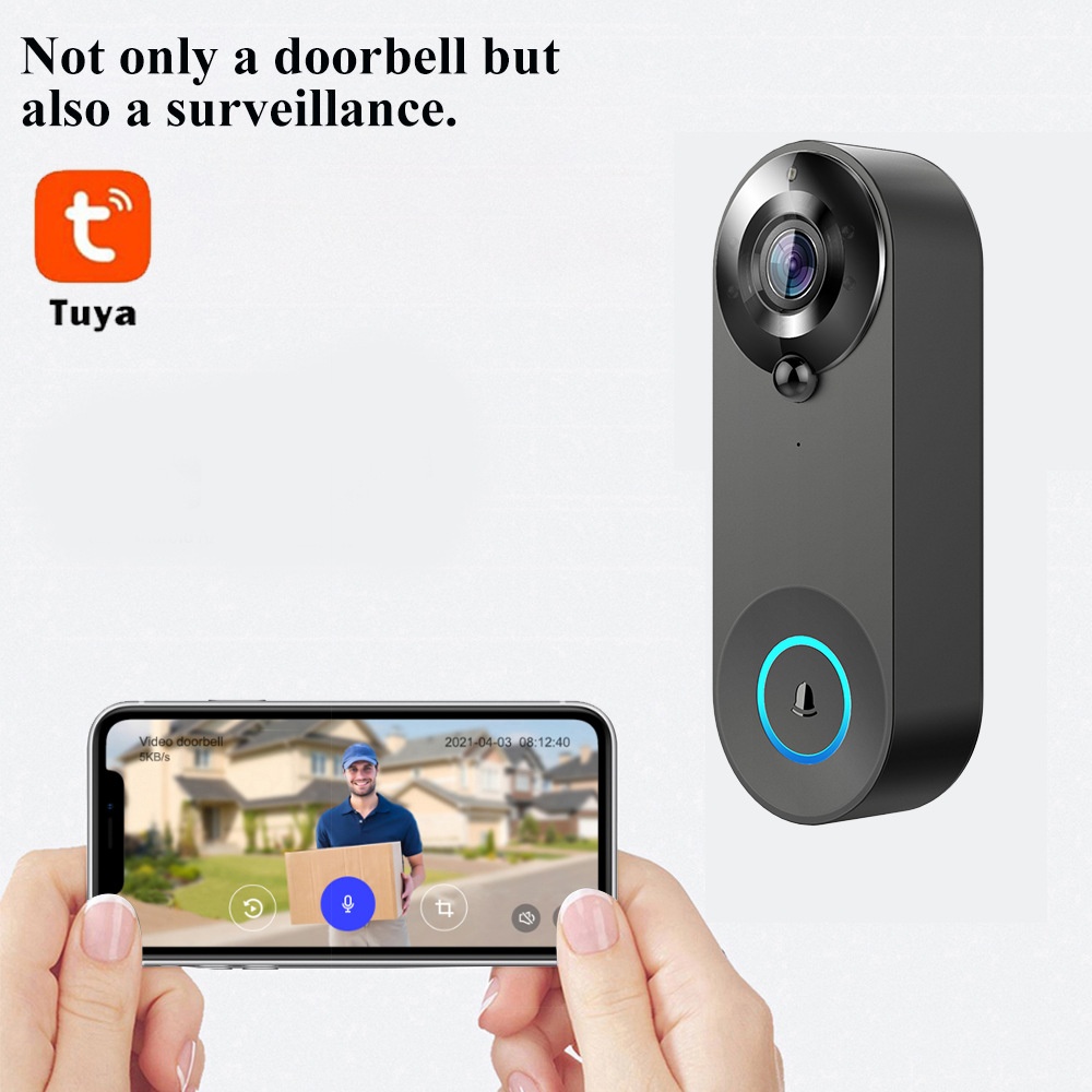 Tuya 1080P kablosuz WIFI kapı  - Smart Home Battery Camera incelemesi ve fiyatı