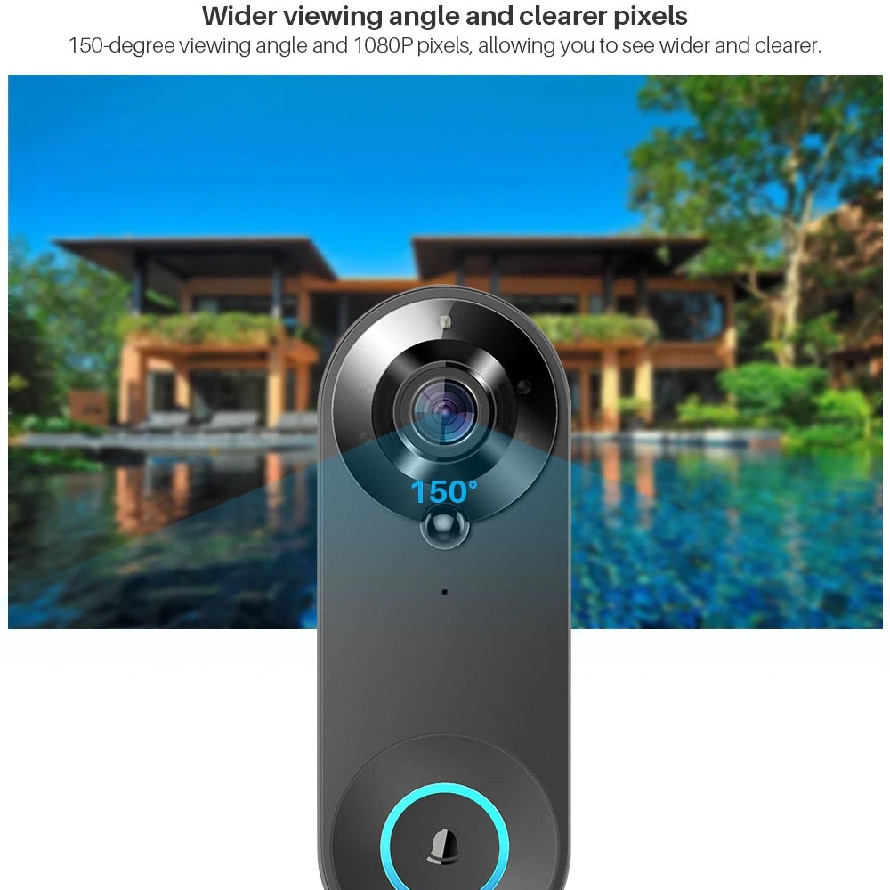 Tuya 1080P kablosuz WIFI kapı  - Smart Home Battery Camera incelemesi ve fiyatı
