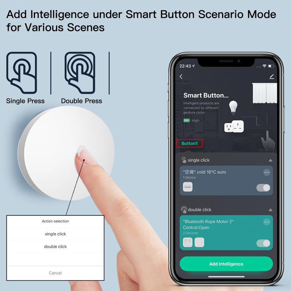 Tuya ZigBee düğmesi sahne anah - Smart Home Z Wave incelemesi ve fiyatı
