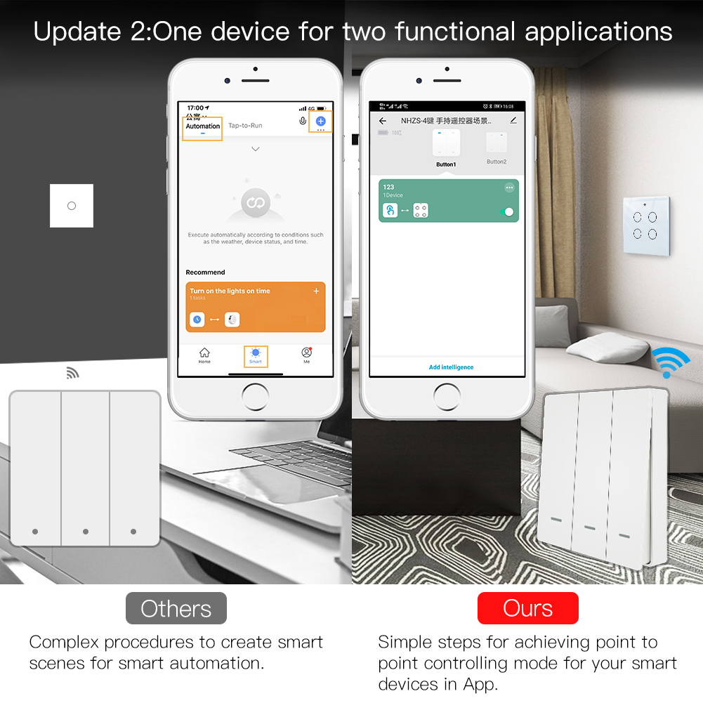 MOES Tuya ZigBee Sahne Anahtar - Smart Home Z Wave incelemesi ve fiyatı