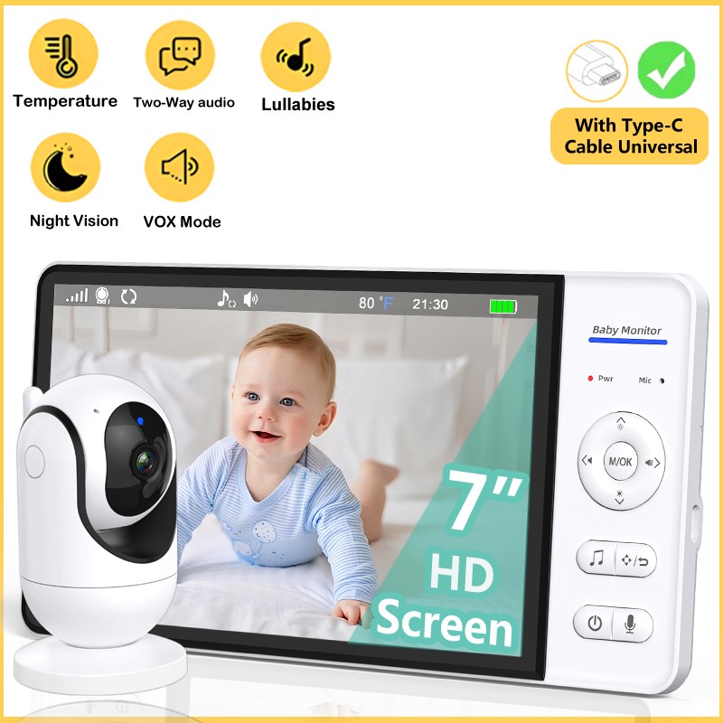 Hiçbir WiFi 7 Inç Bebek Monitö - Smart Home Battery Camera incelemesi ve fiyatı