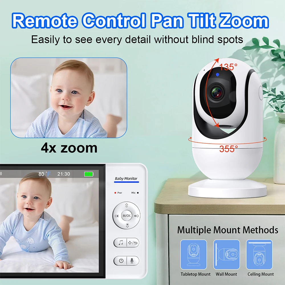 Hiçbir WiFi 7 Inç Bebek Monitö - Smart Home Battery Camera incelemesi ve fiyatı