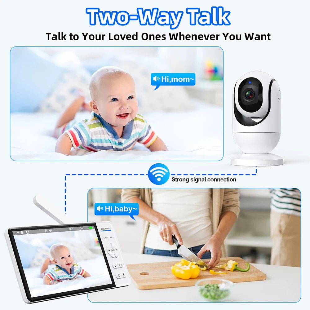 Hiçbir WiFi 7 Inç Bebek Monitö - Smart Home Battery Camera incelemesi ve fiyatı