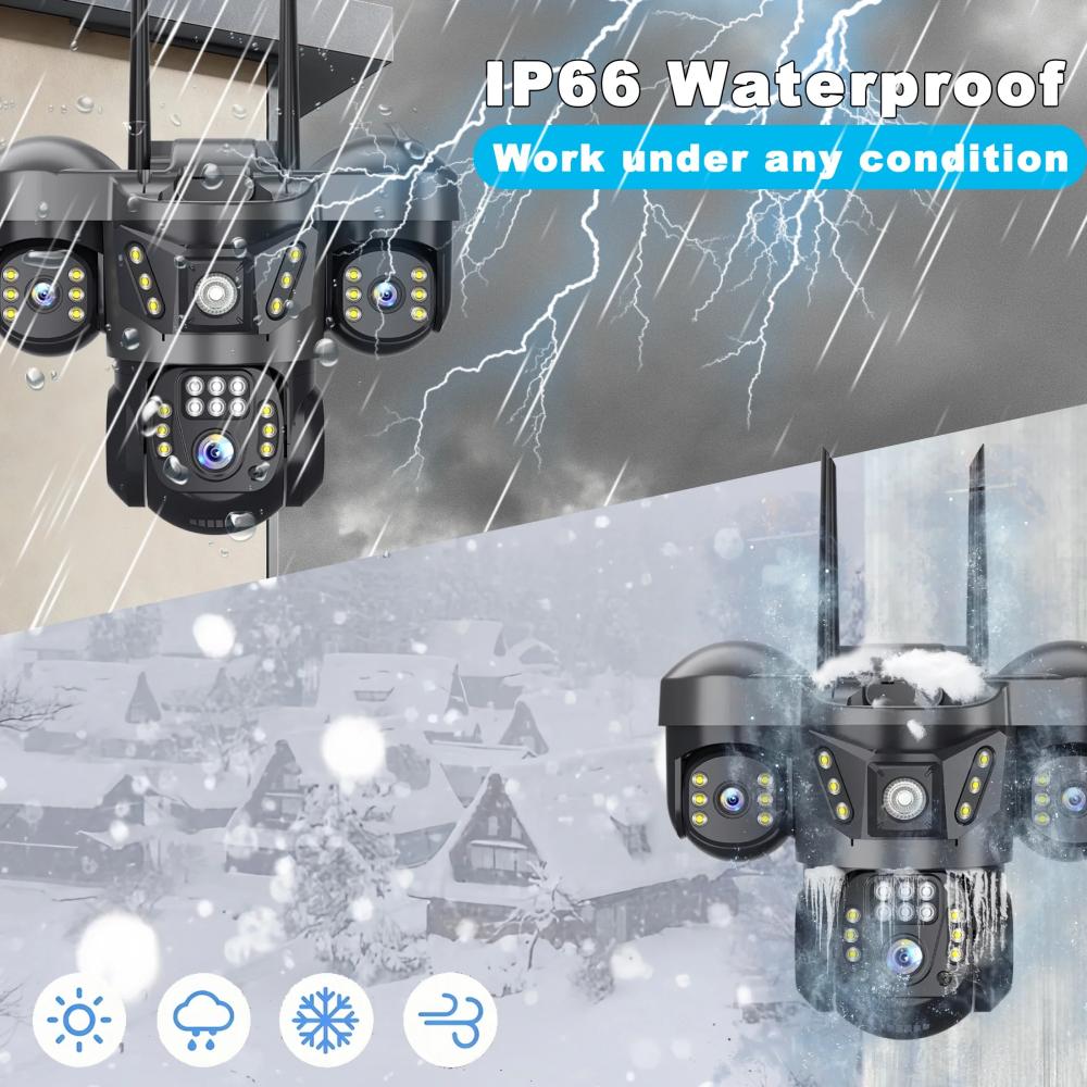 15MP 8K WIFI IP Kamera Üç Ekra - Smart Home Kamera incelemesi ve fiyatı