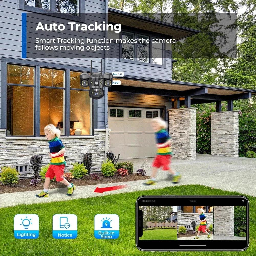 15MP 8K WIFI IP Kamera Üç Ekra - Smart Home Kamera incelemesi ve fiyatı