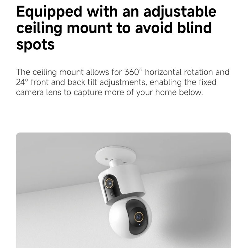 Xiaomi Akıllı Kamera C500 Çift - Smart Home Xiaomi Devices incelemesi ve fiyatı