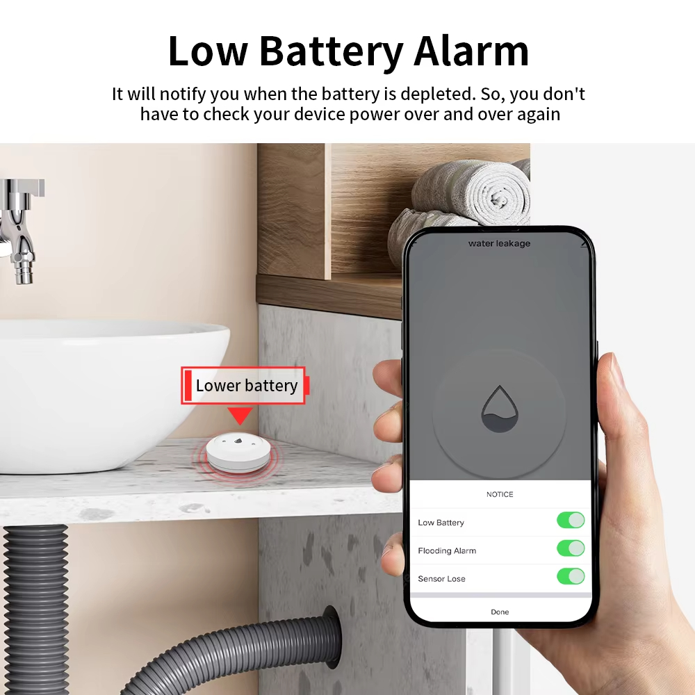 Tuya Zigbee Akıllı Su Kaçak Se - Smart Home Monitoring incelemesi ve fiyatı
