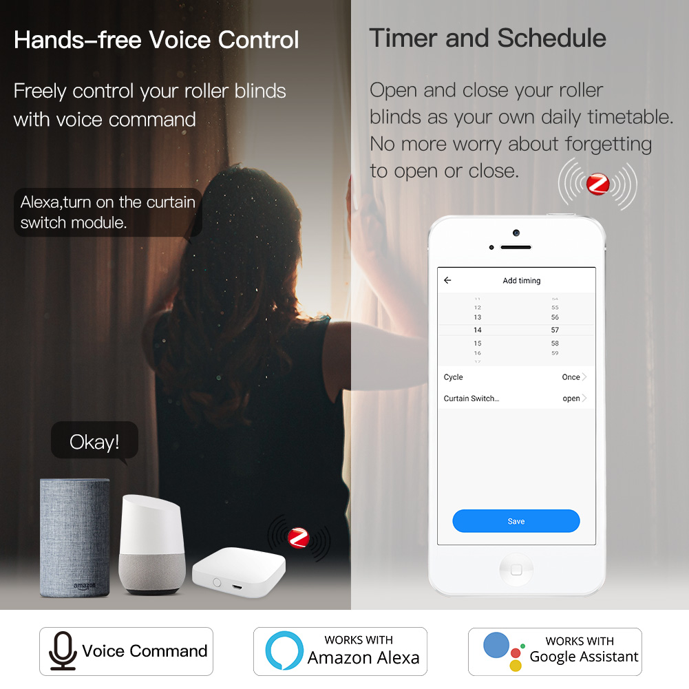 MOES ZigBee Akıllı RF433 Perde - Smart Home Z Wave incelemesi ve fiyatı