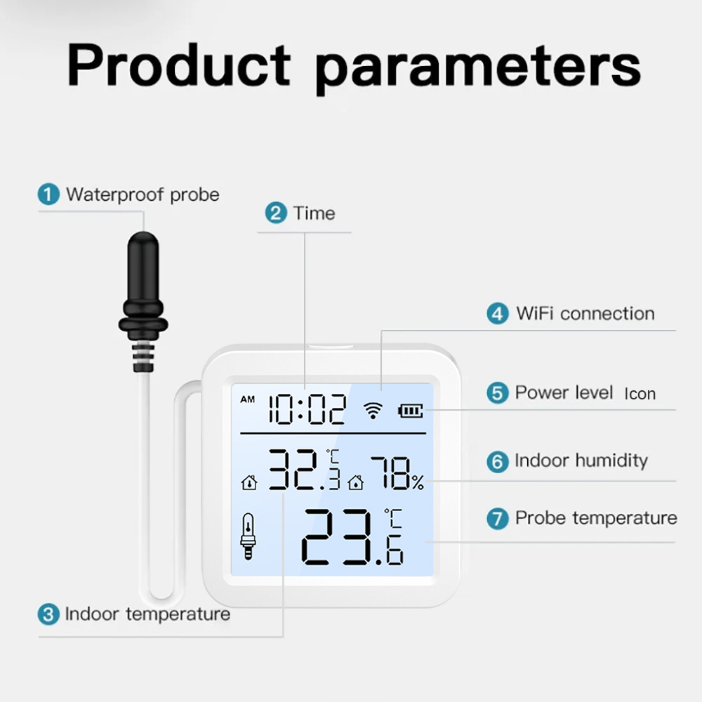 Harici Problu WiFi Nem ve Sıca - Smart Home Monitoring incelemesi ve fiyatı