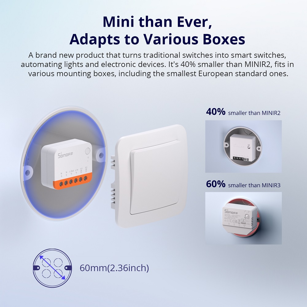 Sonoff Mini R4 Extreme Wifi Ak - Smart Home Integration incelemesi ve fiyatı