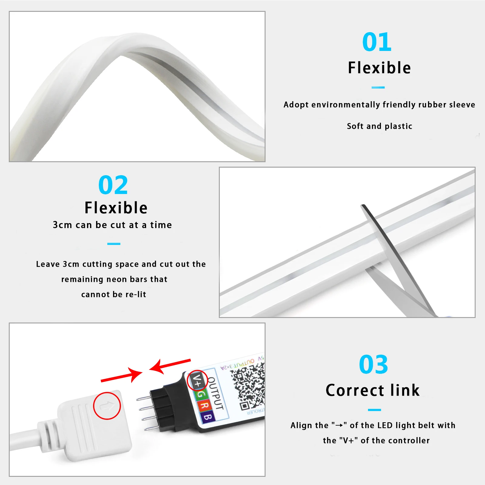1-5m RGB LED Neon Şerit Işık 5 - Smart Home Room incelemesi ve fiyatı